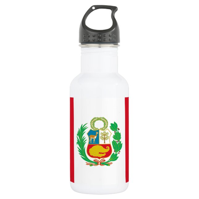 Peru Flag 532 Ml Water Bottle (Front)
