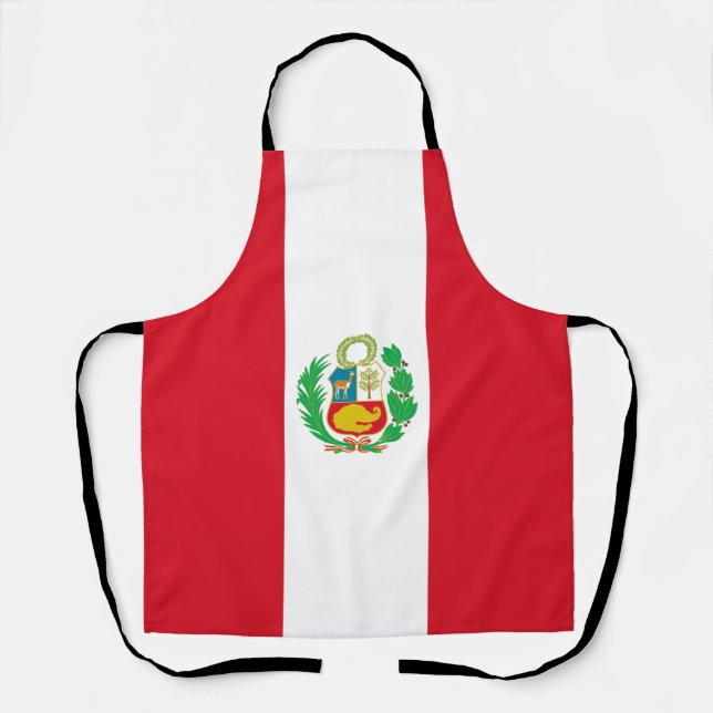 Peru Flag Apron (Front)