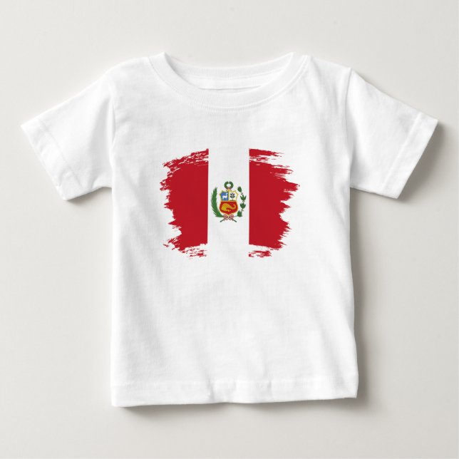 Peru flag baby T-Shirt (Front)