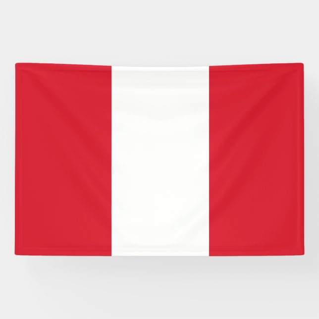 Peru Flag Banner (Horizontal)