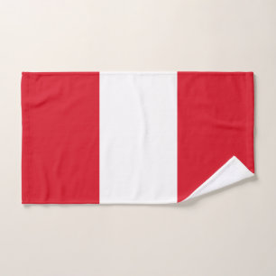 Peru Flag Bath Towel Set
