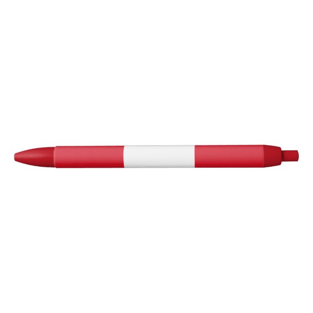 Peru Flag Black Ink Pen (Front)