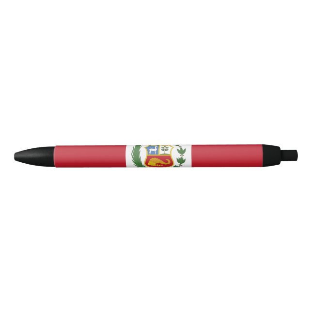 Peru flag black ink pen (Front)