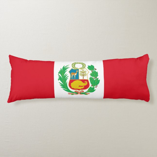 Peru Flag Body Cushion (Front)