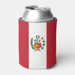 Peru flag can cooler