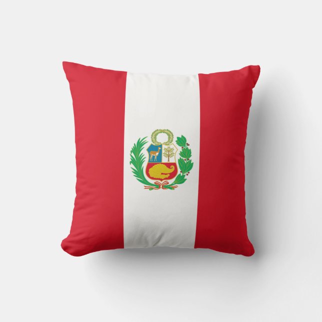Peru Flag Cushion (Front)