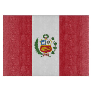 Peru flag cutting board