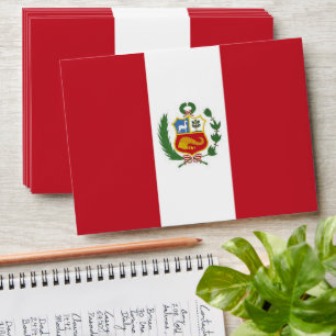 Peru flag envelope