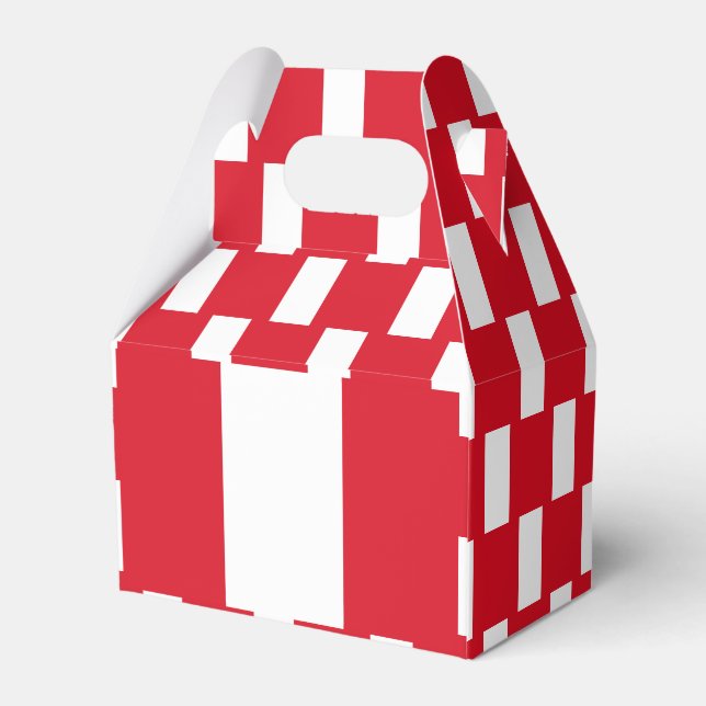 Peru Flag Favour Box (Back Side)