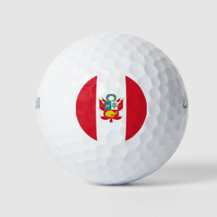 Peru Flag Golf Balls
