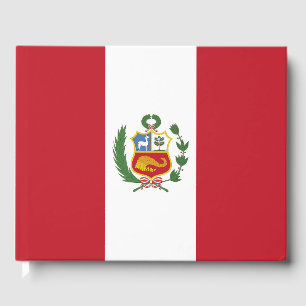 Peru flag guest book
