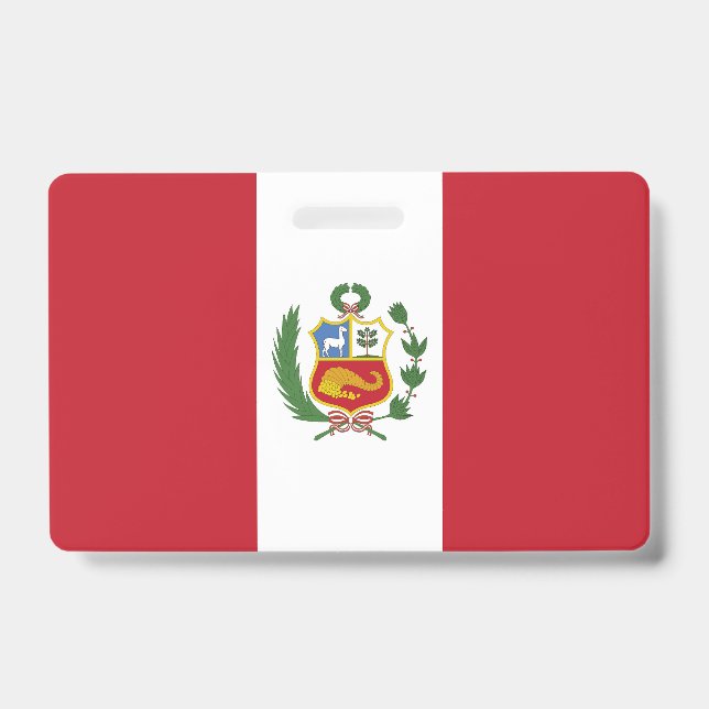 Peru flag ID badge (Front)