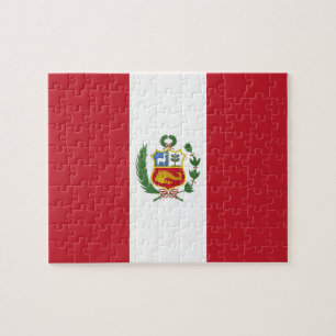 Peru flag jigsaw puzzle