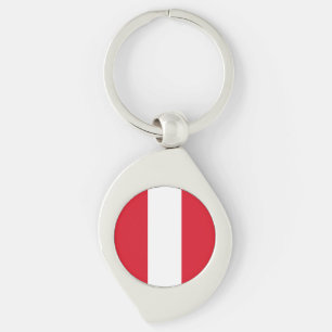 Peru Flag Key Ring