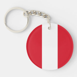 Peru Flag Key Ring