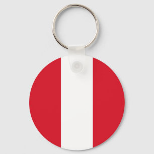 Peru Flag Key Ring
