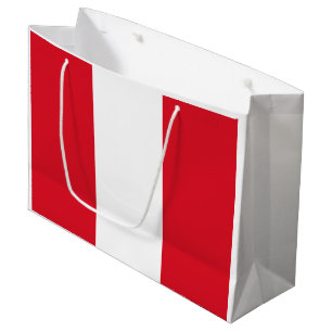 Peru Flag Large Gift Bag