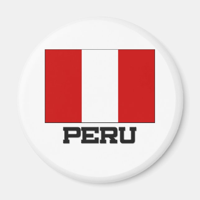 Peru Flag Magnet (Front)