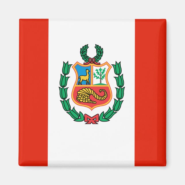 Peru Flag Magnet (Front)
