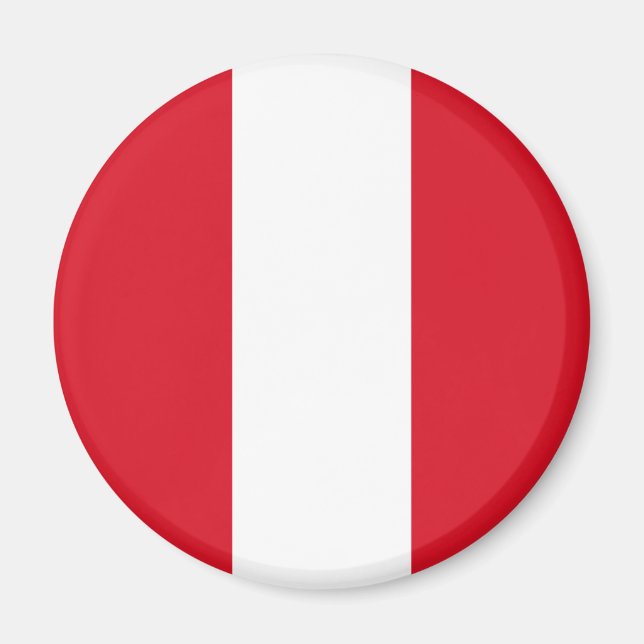 Peru Flag Magnet (Front)