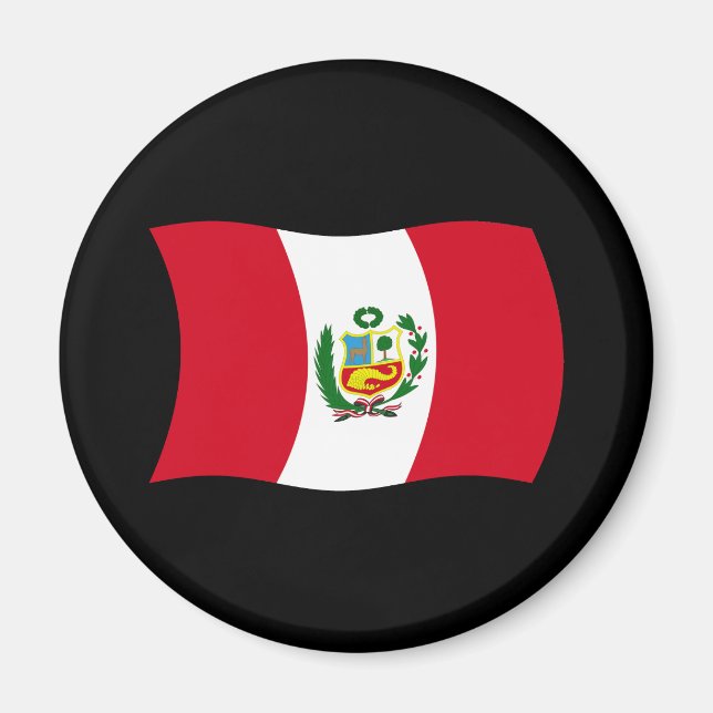 Peru Flag Magnet (Front)
