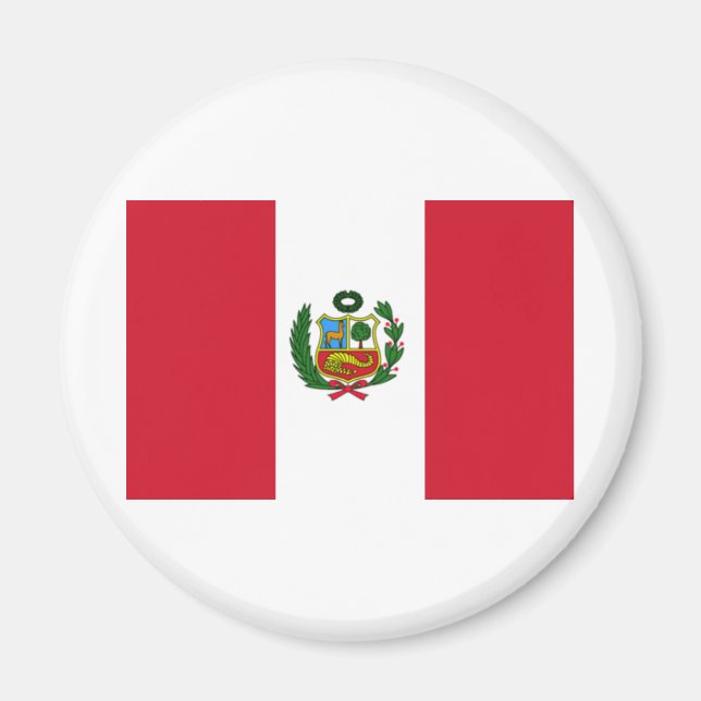 Peru flag magnet (Front)