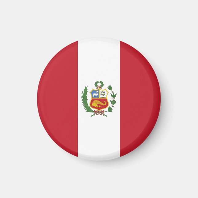 Peru flag magnet (Front)
