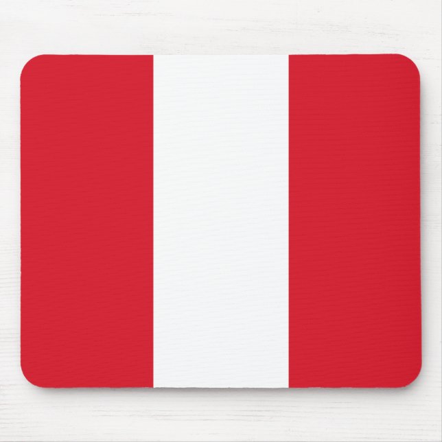 Peru Flag Mouse Mat (Front)