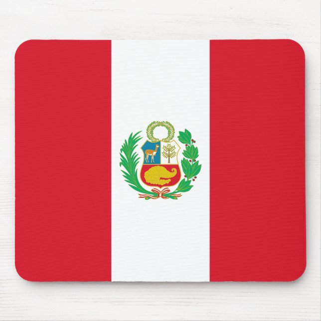 Peru Flag Mouse Mat (Front)