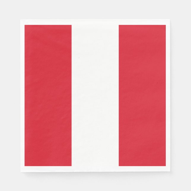 Peru Flag Napkin (Front)