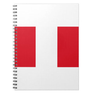 Peru Flag Notebook