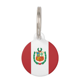 Peru Flag Pet Tag