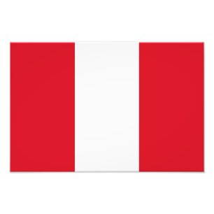 Peru Flag Photo Print