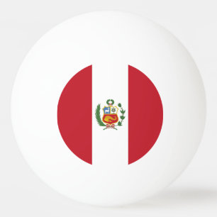 Peru flag ping pong ball