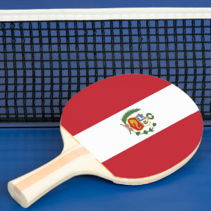 Peru flag ping pong paddle