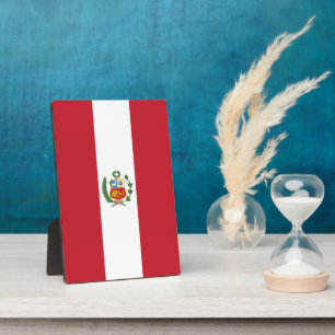 Peru flag plaque