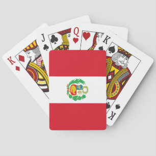 Peru Flag Playing Cards