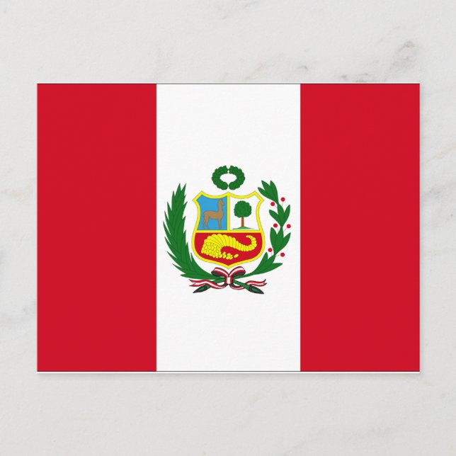 Peru Flag Postcard (Front)