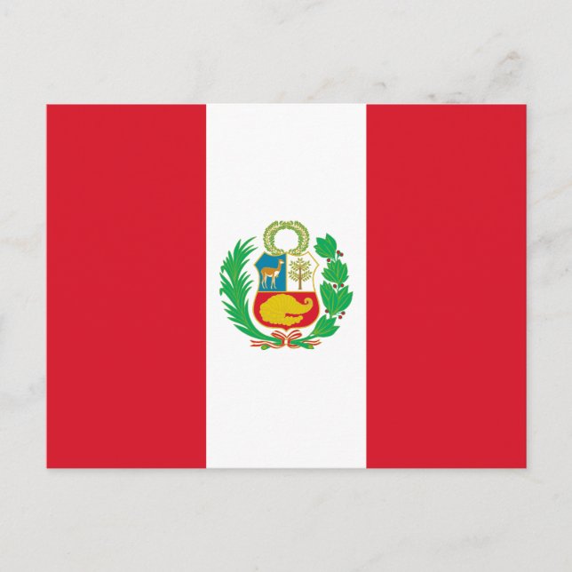 Peru Flag Postcard (Front)