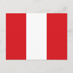 Peru Flag Postcard