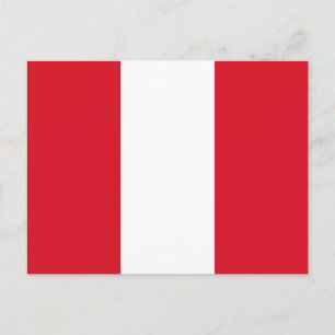 Peru Flag Postcard