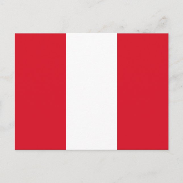 Peru Flag Postcard (Front)