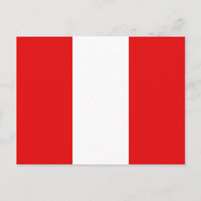 Peru Flag Postcard (Front)