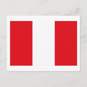 Peru Flag Postcard