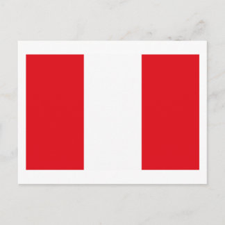Peru Flag Postcard