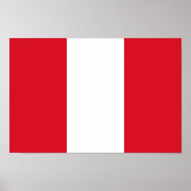 Peru Flag Poster (Front)