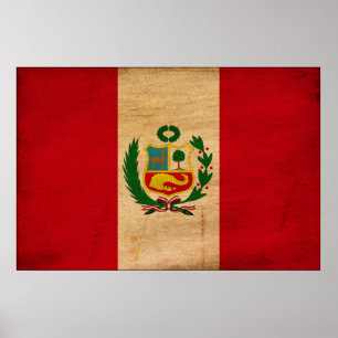Peru Flag Poster