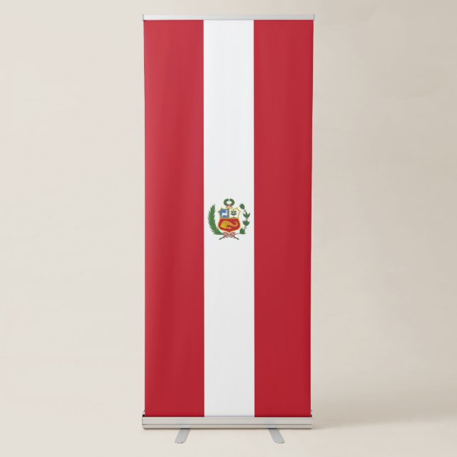 Peru flag retractable banner (Front)