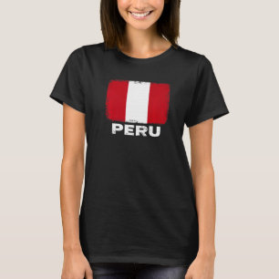 Peru Flag  Support Peruvian People Women Men T-Shirt