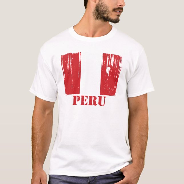 Peru Flag T-Shirt (Front)